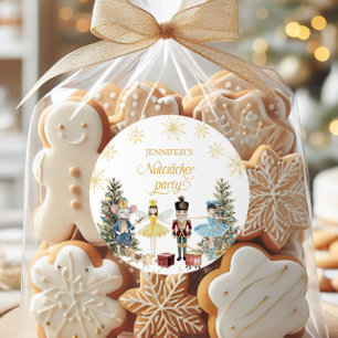 Sticker Rond Fête d'anniversaire de Nutcracker