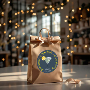 Sticker Rond Fête de Bachelorette personnalisée Favoriser