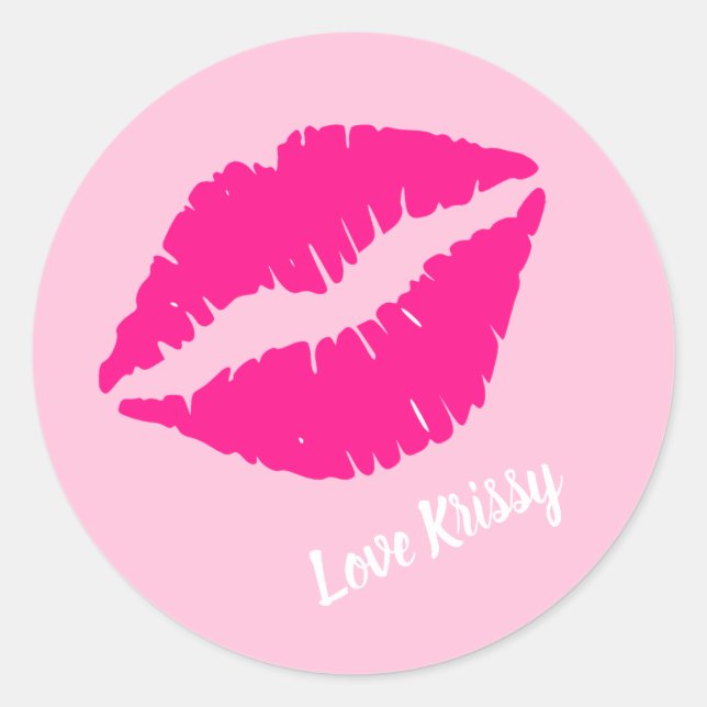 Sticker Rond Fête de Fiançailles Love From me (Devant)