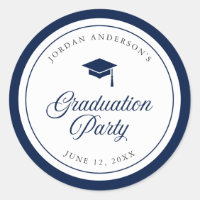 Fête de graduation de script de carton couleur mod