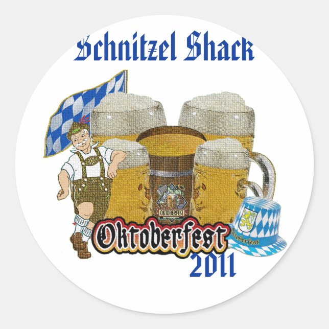 Sticker Rond fête de la bière (Devant)