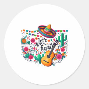 Sticker Rond Fête de la fête mexicaine