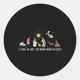 Sticker Rond Fête De L'Espoir Réjouis Du Monde las Anniversaire