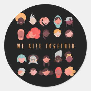 Sticker Rond Fête de l'Indépendance mexicaine Mexique Hommes En