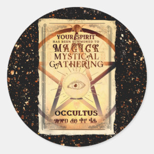 Sticker Rond Fête de l'Oeil de la Voyante du Rassemblement Myst