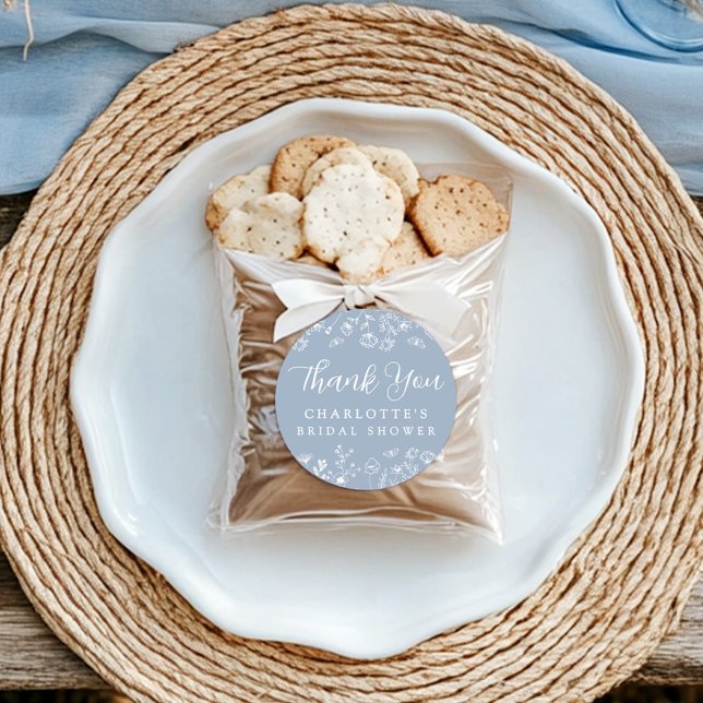 Sticker Rond Fête de Mariage Florale Botanique (Créateur téléchargé)