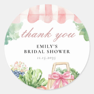 Sticker Rond Fête de Mariage Fresh Off The Market