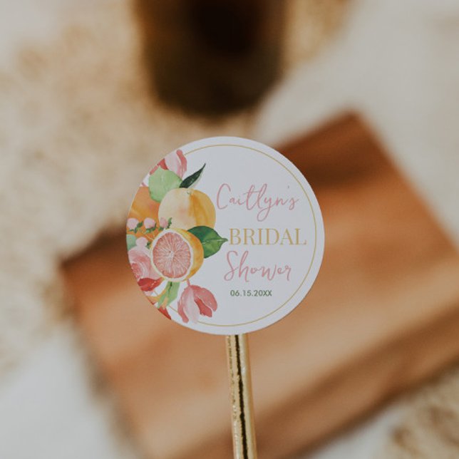 Sticker Rond Fête de mariage Main Squeeze  (Créateur téléchargé)