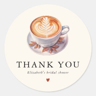 Sticker Rond Fête de Mariage Minimaliste Amour Est En Train De 