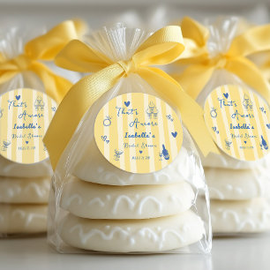 Sticker Rond Fête de mariage "That's Amore" aux dessins fantais