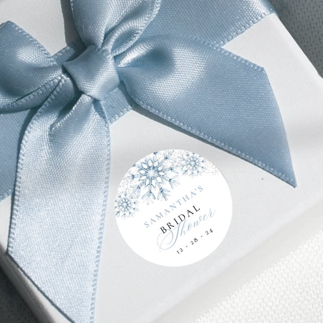 Sticker Rond Fête de Mariée Snow in Love (Créateur téléchargé)