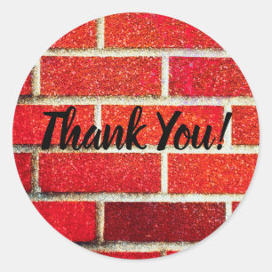 Sticker Rond Fête de Noël Brick & Glitter Holiday Noël