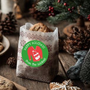 Sticker Rond Fête de Noël moche Sweat CUSTOM