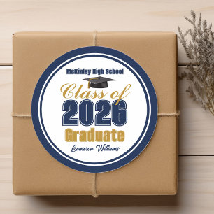 Sticker Rond Fête de remise des diplômes de la promotion 2026 b