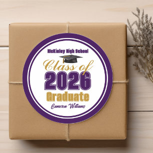 Sticker Rond Fête de remise des diplômes de la promotion 2026 d