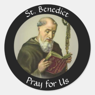 Sticker Rond Fête de Saint-Benoît 11 juillet
