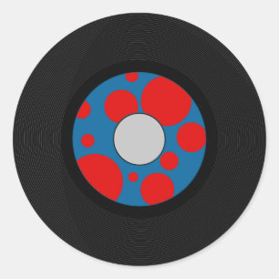 Sticker Rond Fête de Sock Hop du 14 juillet