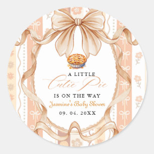 Sticker Rond Fête de Thanksgiving pour bébé Bohème Chérie