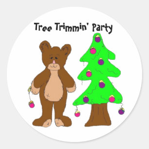 Sticker Rond Fête d'élagage d'arbre
