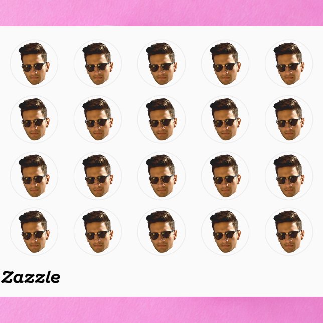 Sticker Rond Fête d'enterrement de vie de jeune fille avec déco (Créateur téléchargé)