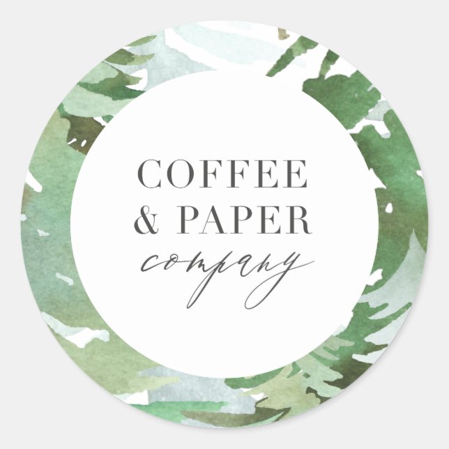 Sticker Rond Fête des aquarelles (Devant)