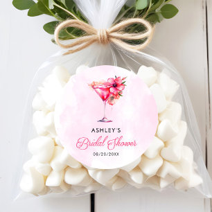 Sticker Rond Fête des mariées Champange