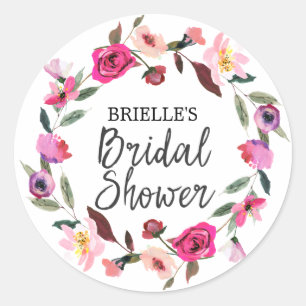 Sticker Rond Fête des mariées romantique Fairytale Favoriser St