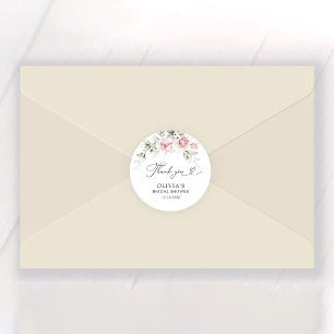 Sticker Rond Fête des mariées Roses Roses Roses Rose