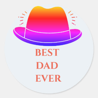 Sticker Rond Fête des pères