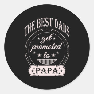 Sticker Rond Fête des pères Le meilleur papa