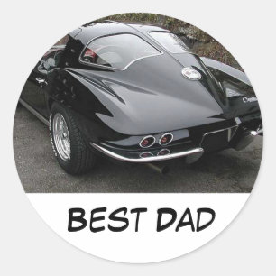 Sticker Rond Fête des pères meilleur papa