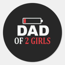 Fête des pères Papa De 2 Filles