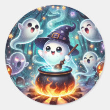 Fête d'Halloween Cute Witchy Ghost Favoriser