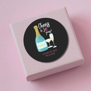 Sticker Rond Fête du 30e anniversaire de 30 ans