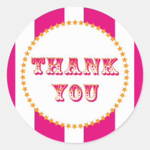 Sticker Rond Fête du Carnaval et du Cirque