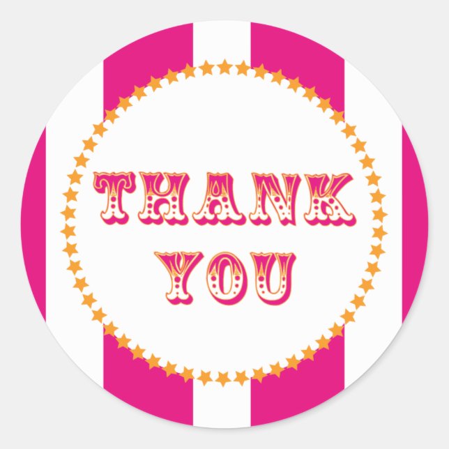 Sticker Rond Fête du Carnaval et du Cirque (Devant)