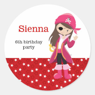 Sticker Rond Fête du pirate