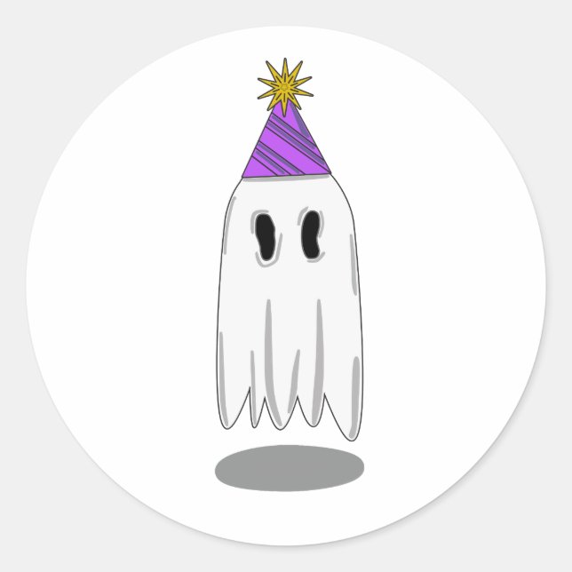 Sticker Rond Fête fantôme de 1 (Devant)