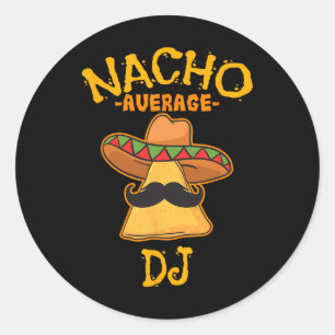 Sticker Rond Fête mexicaine Cinco De Mayo de Dj Nacho Average