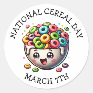 Sticker Rond Fête nationale des céréales 7 mars