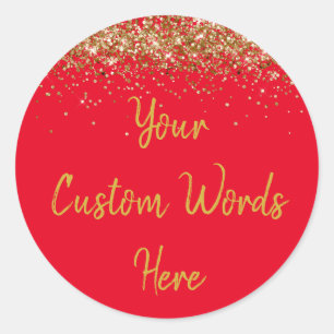 Sticker Rond Fête Personnalisée Favoriser Personnalisée Anniver