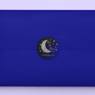 Sticker Rond Fête Prénatale Sous La Lune