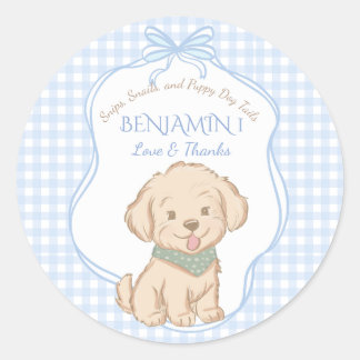 Sticker Rond Fête vintage Snips, escargots et queues de chiots