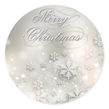 Fêtes de Noël Élégants Snowflakes