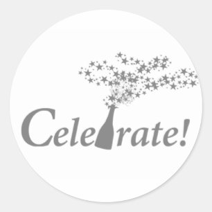 Sticker Rond Fêtez !