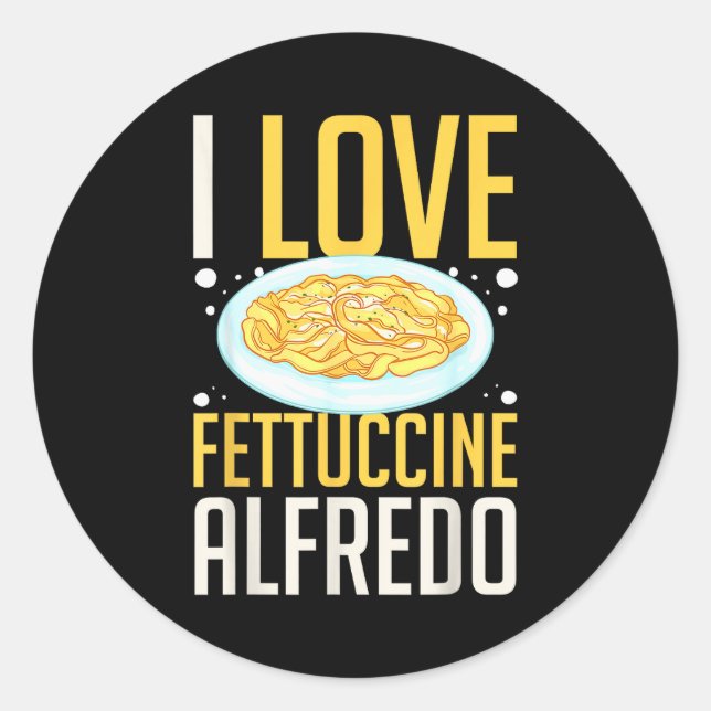 Sticker Rond Fettuccine Alo Chicken Sauce Recipes Vegan Pasta  (Devant)