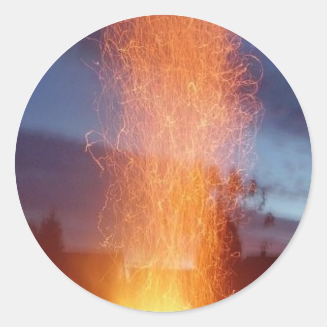 Sticker Rond Feu (Devant)