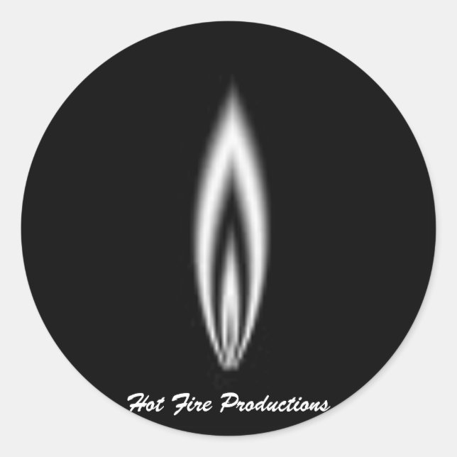 Sticker Rond Feu chaud (Devant)