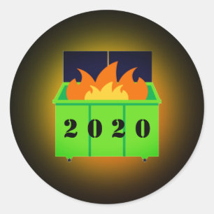 Sticker Rond Feu de benne personnalisable 2020