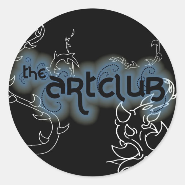 Sticker Rond Feuille d'autocollants (Devant)